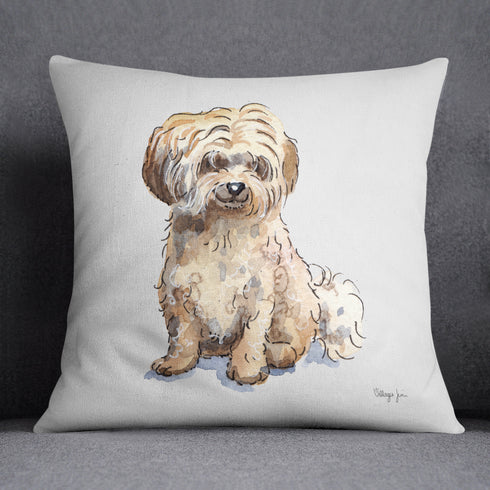 Havanese Fawn Cream Sitting Cushion